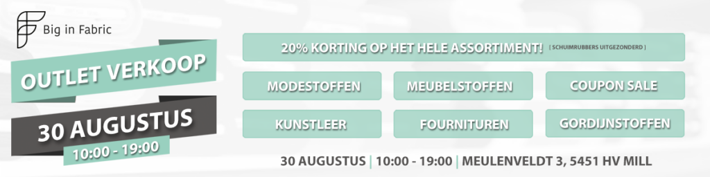 BIF Outlet verkoop 30 Aug Website banner